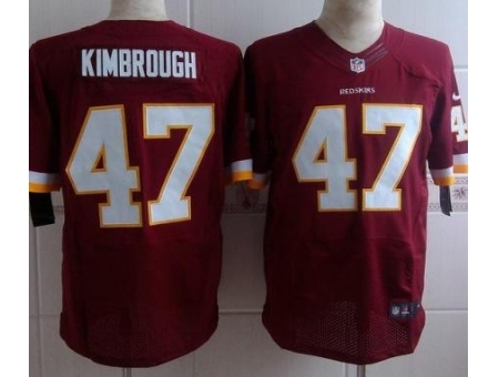 Nike Washington Redskins 47 Jeremy Kimbrough Red Elite NFL Jersey