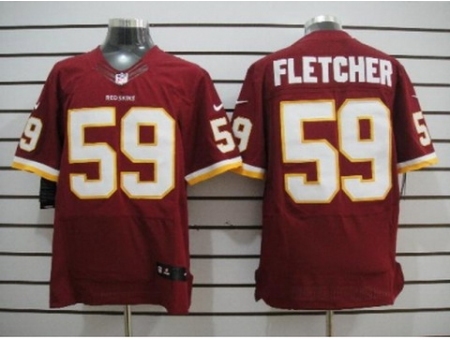 Nike Washington Redskins 59 London Fletcher Red Elite NFL Jersey