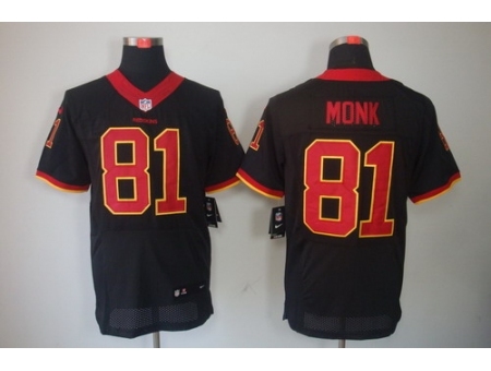 Nike Washington Redskins 81 Art Monk Black Elite NFL Jersey