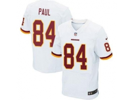 Nike Washington Redskins 84 Niles Paul White Elite NFL Jersey