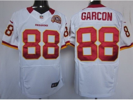 Nike Washington Redskins 88 Pierre Garcon White Elite 80TH Patch NFL Jersey