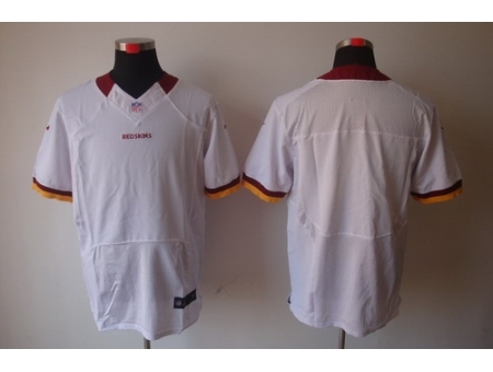 Nike Washington Redskins Blank White Elite NFL Jersey