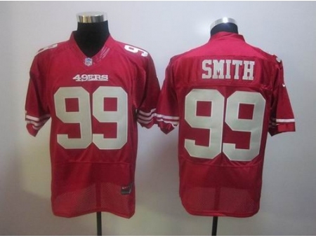 Nike San Francisco 49ers 99 Aldon Smith red Elite NFL Jersey