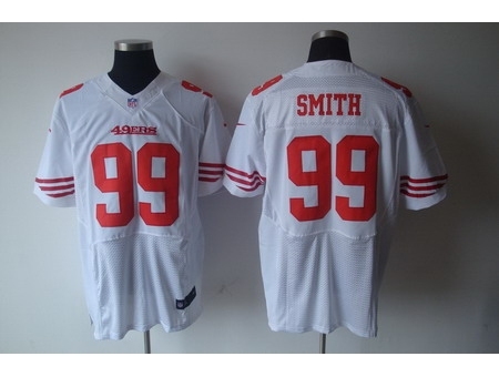 Nike San Francisco 49ers 99 Aldon Smith White Elite NFL Jersey