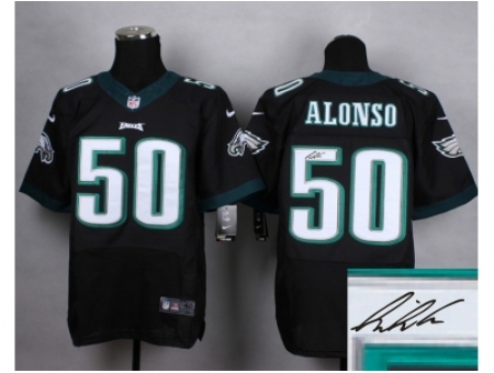 Nike Philadelphia Eagles 50 Kiko Alonso black Elite Signature Je