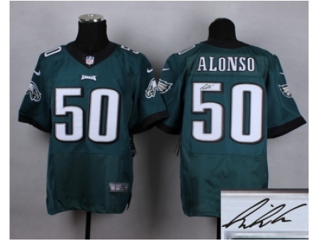 Nike Philadelphia Eagles 50 Kiko Alonso green Elite Signature Jerseys