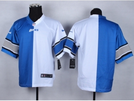 Nike Detroit Lions Blank blue-white Elite Split NFL Jersey