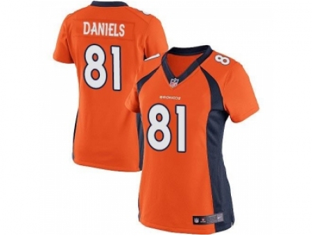 Women Nike Denver Broncos 81 Owen Daniels Orange NFL Jersey