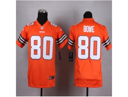 Youth Nike cleveland browns 80 Dwayne Bowe Orange NFL Jersey