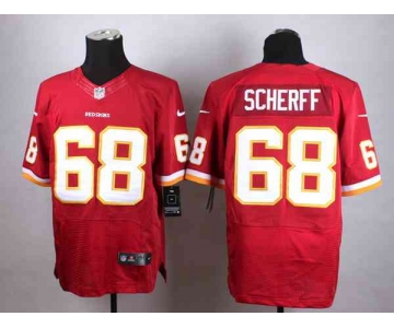 nike nfl jerseys washington redskins 68 scherff red[Elite]