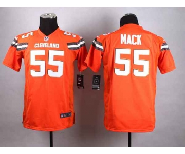 nike youth nfl jerseys cleveland browns 55 mack orange[nike][new style]