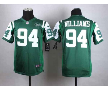 nike youth nfl jerseys new york jets 94 williams green[nike]