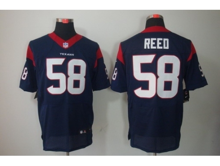 Nike Houston Texans 58 Brooks Reed Blue Elite NFL Jersey