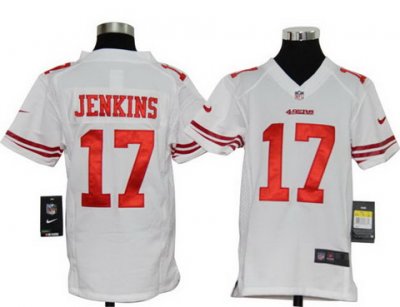 Youth Nike nfl san francisco 49ers #17 Jenkins White jerseys