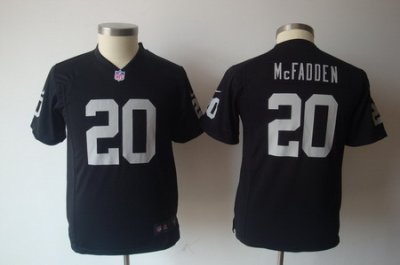 Youth Nike Oakland Raiders 20# Darren McFadden Black Jersey