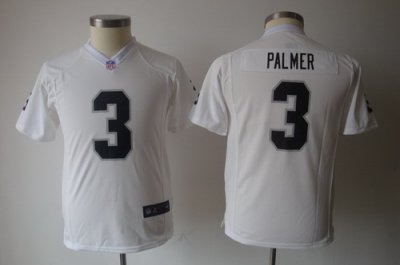 Youth NFL Nike Oakland Raiders 3# Carson Palmer White Jerseys