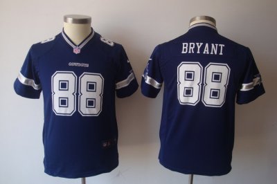 Youth Nike Dallas Cowboys 88# Dez Bryant Blue Nike NFL Jerseys