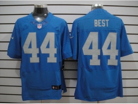 Nike Detroit Lions 44 Jahvid Best Blue Elite NFL Jersey