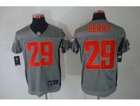 Nike Kansas City Chiefs 29 Eric Berry Grey Elite Shadow NFL Jersey