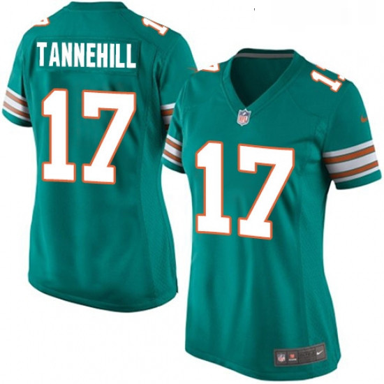 Womens Nike Miami Dolphins 17 Ryan Tannehill Game Aqua Green Alternate NFL Jersey