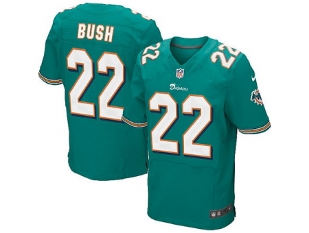 Nike Miami Dolphins 22 Reggie Bush Green Elite NFL Jersey