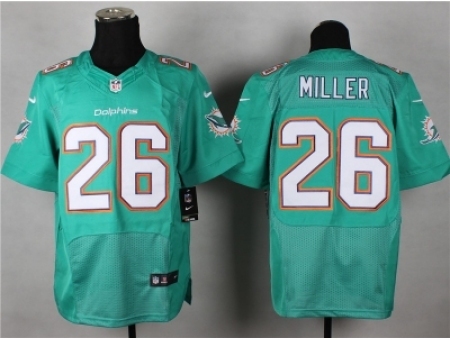 Nike Miami Dolphins 26 Lamar Miller green Elite NFL Jersey