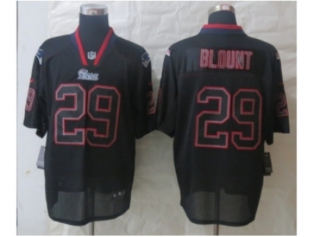 Nike New England Patriots 29 LeGarrette Blount Black Elite Lights Out NFL Jersey