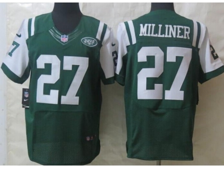 Nike New York Jets 27 Dee Milliner Green Elite NFL Jersey