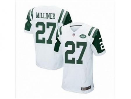 Nike New York Jets 27 Dee Milliner white Elite NFL Jersey