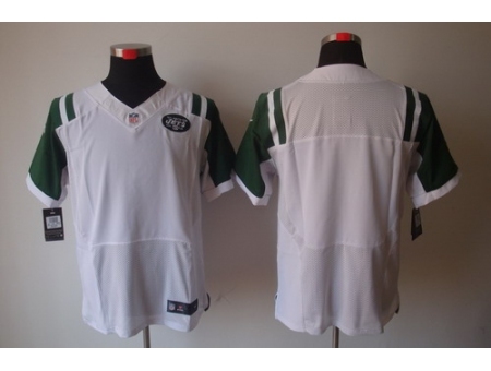 Nike New York Jets Blank White Elite NFL Jersey