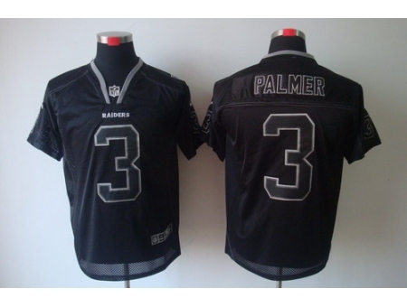 Nike Oakland Raiders 3 Carson Palmer Black Elite Lights Out NFL Jersey