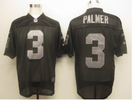 Nike Oakland Raiders 3 Carson Palmer Black Elite NFL Jersey