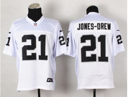 Nike Oakland Raiders 21 Maurice Jones-Drew White Elite NFL Jersey