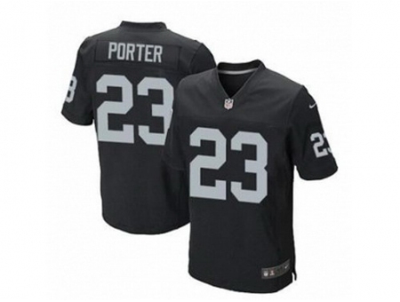 Nike Oakland Raiders 23 Tracy Porter black Elite NFL Jersey