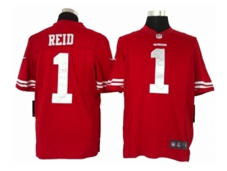 Nike San Francisco 49ers 1 Eri Reid red Limited NFL Jersey