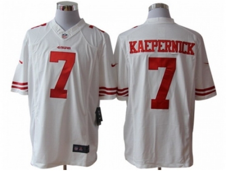 Nike San Francisco 49ers 7 Colin Kaepernick white Limited NFL Jersey