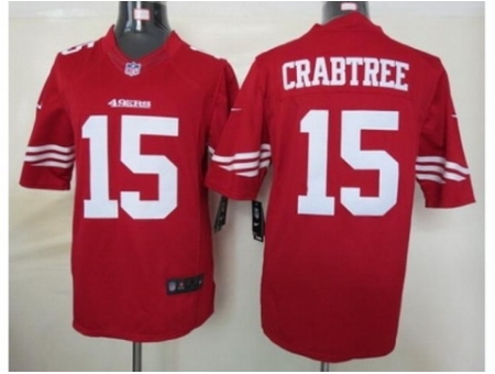 Nike San Francisco 49ers 15 Michael Crabtree Red Limited NFL Jersey