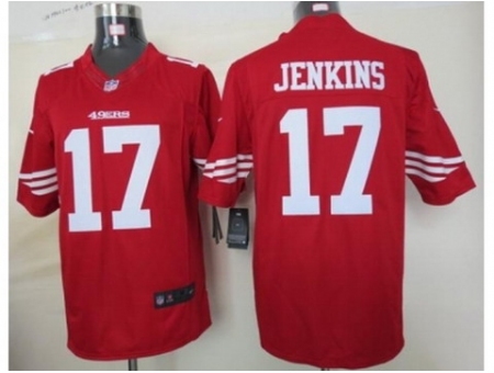 Nike San Francisco 49ers 17 A.J. Jenkins Red Limited NFL Jersey