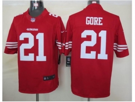 Nike San Francisco 49ers 21 Frank Gore Red Limited NFL Jersey