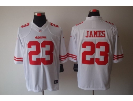 Nike San Francisco 49ers 23 LaMichael James White Limited NFL Jersey