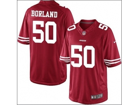 Nike San Francisco 49ers 50 Chris Borland Red Limited NFL Jersey