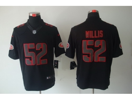 Nike San Francisco 49ers 52 Patrick Willis Black Limited Impact NFL Jersey