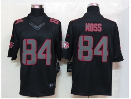 Nike San Francisco 49ers 84 Randy Moss Black Limited Impact NFL Jersey