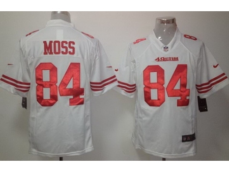 Nike San Francisco 49ers 84 Randy Moss Wihte Limited NFL Jersey