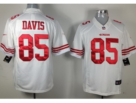 Nike San Francisco 49ers 85 Vernon Davis White Limited NFL Jersey