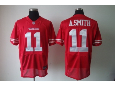 Nike San Francisco 49ers 11 Alex Smith Red Elite NFL Jersey