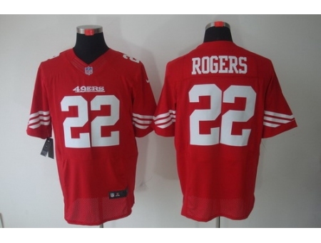 Nike San Francisco 49ers 22 Carlos Rogers Red Elite NFL Jersey