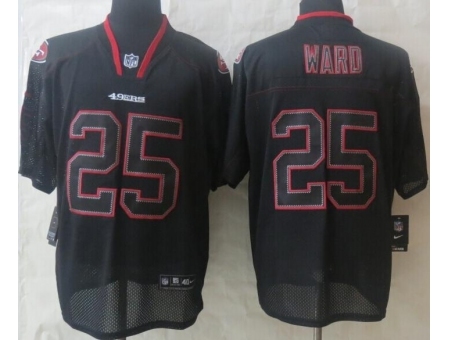 Nike San Francisco 49ers 25 Jimmie Ward Black Elite Lights Out NFL Jersey