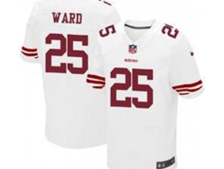 Nike San Francisco 49ers 25 Jimmie Ward White Elite NFL Jersey