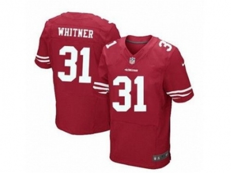 Nike San Francisco 49ers 31 Donte Whitner red Elite NFL Jersey